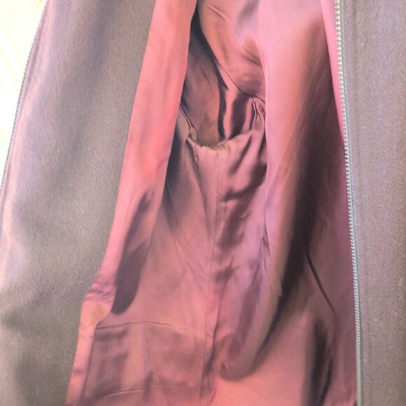 Vintage 80's Forecaster of Boston Wool Blend Coat Chocolate Brown Women's 10 - Picture 3 of 10